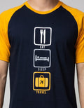 T Zone Short Sleeve Raglan T-Shirt Holiday Logo