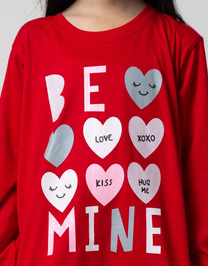 Kidz Too Top Bottom Set Piyama Long Sleeve Be Mine