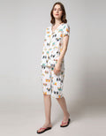 Nevada Short Sleeve Pyjama Capri Flower Crown