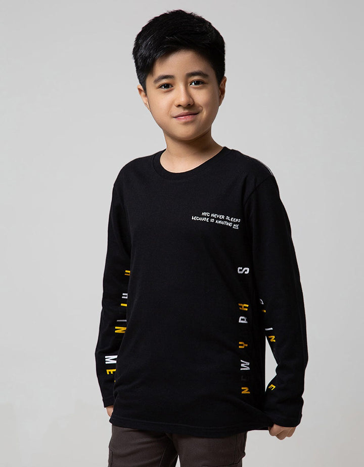 Nevada Kids Long Sleeve T-Shirt Side Print New York