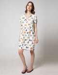 Nevada Short Sleeve Midi Dress Flower Crown