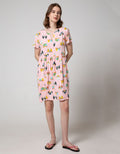 Nevada Short Sleeve Midi Dress Flower Crown