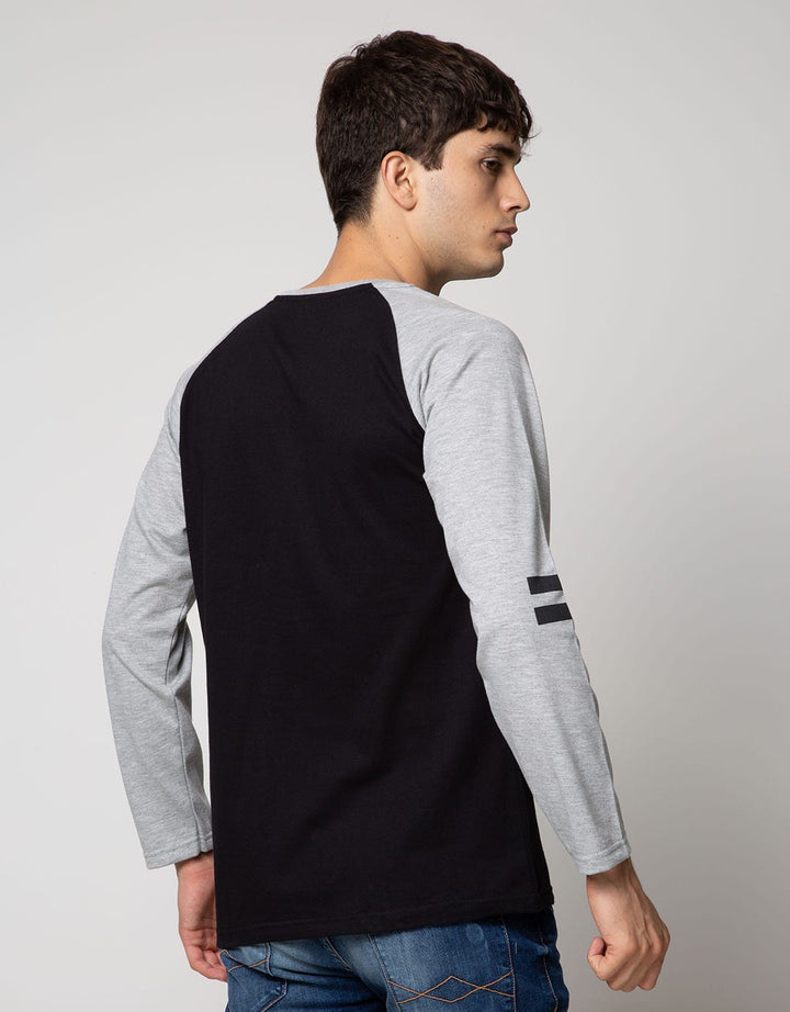 T Zone Long Sleeve Raglan T-Shirt Print Beyond The Future