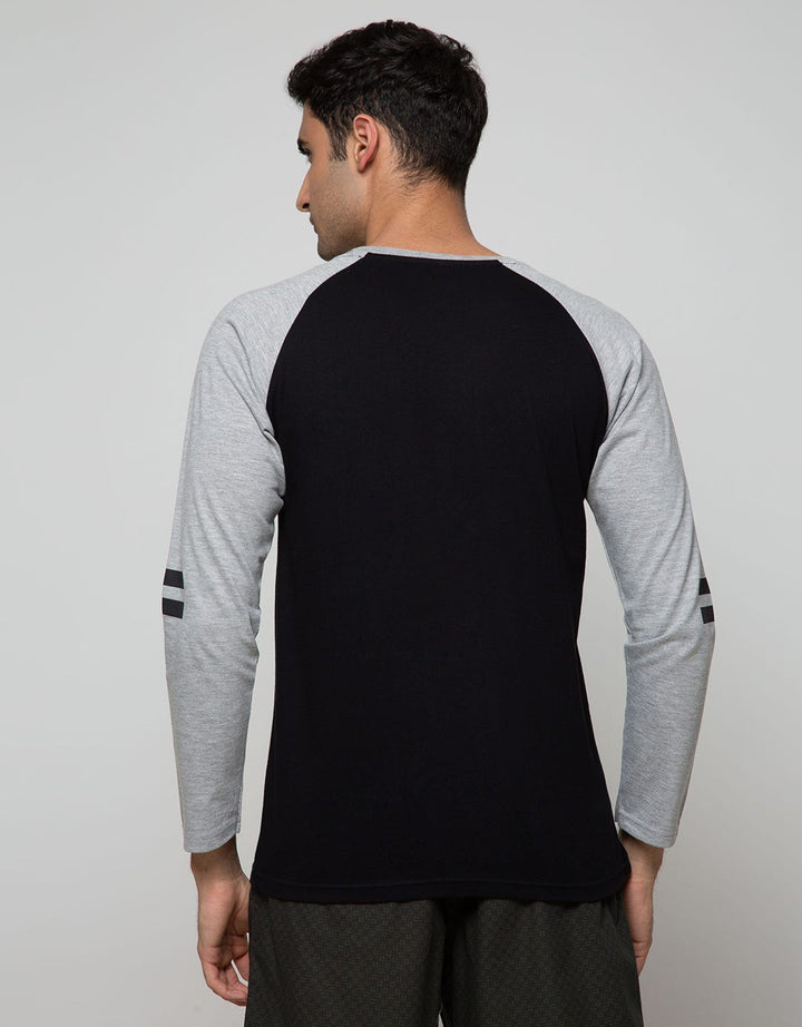 T Zone Long Sleeve Raglan T-Shirt Print Beyond The Future