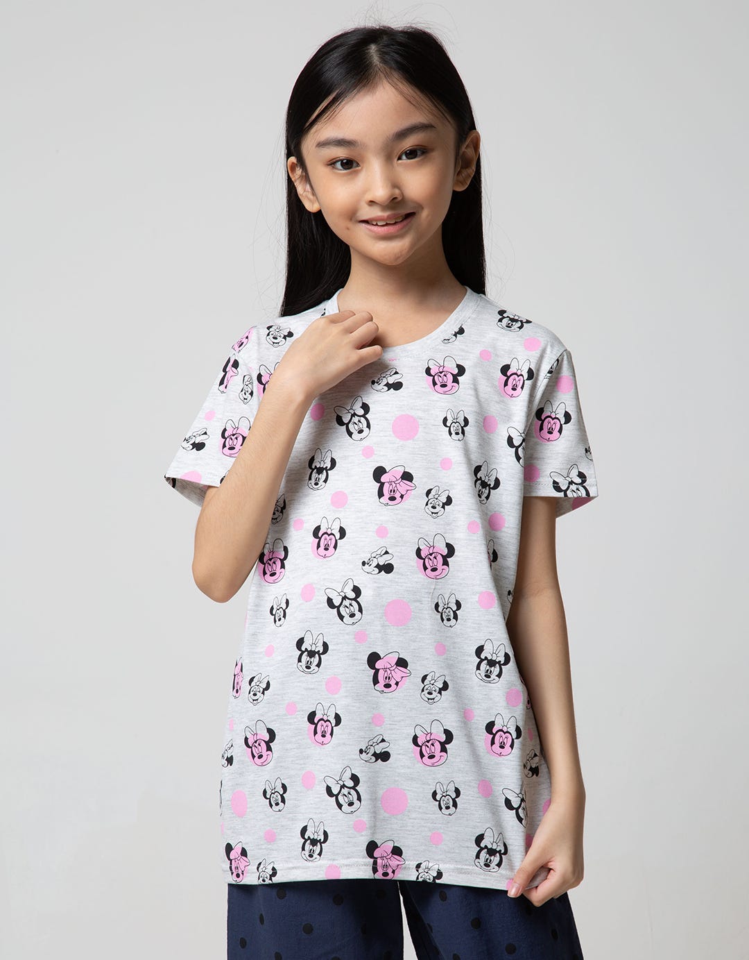 Disney Short Sleeve T-Shirt Basic Minnie Fullprint Polkadot