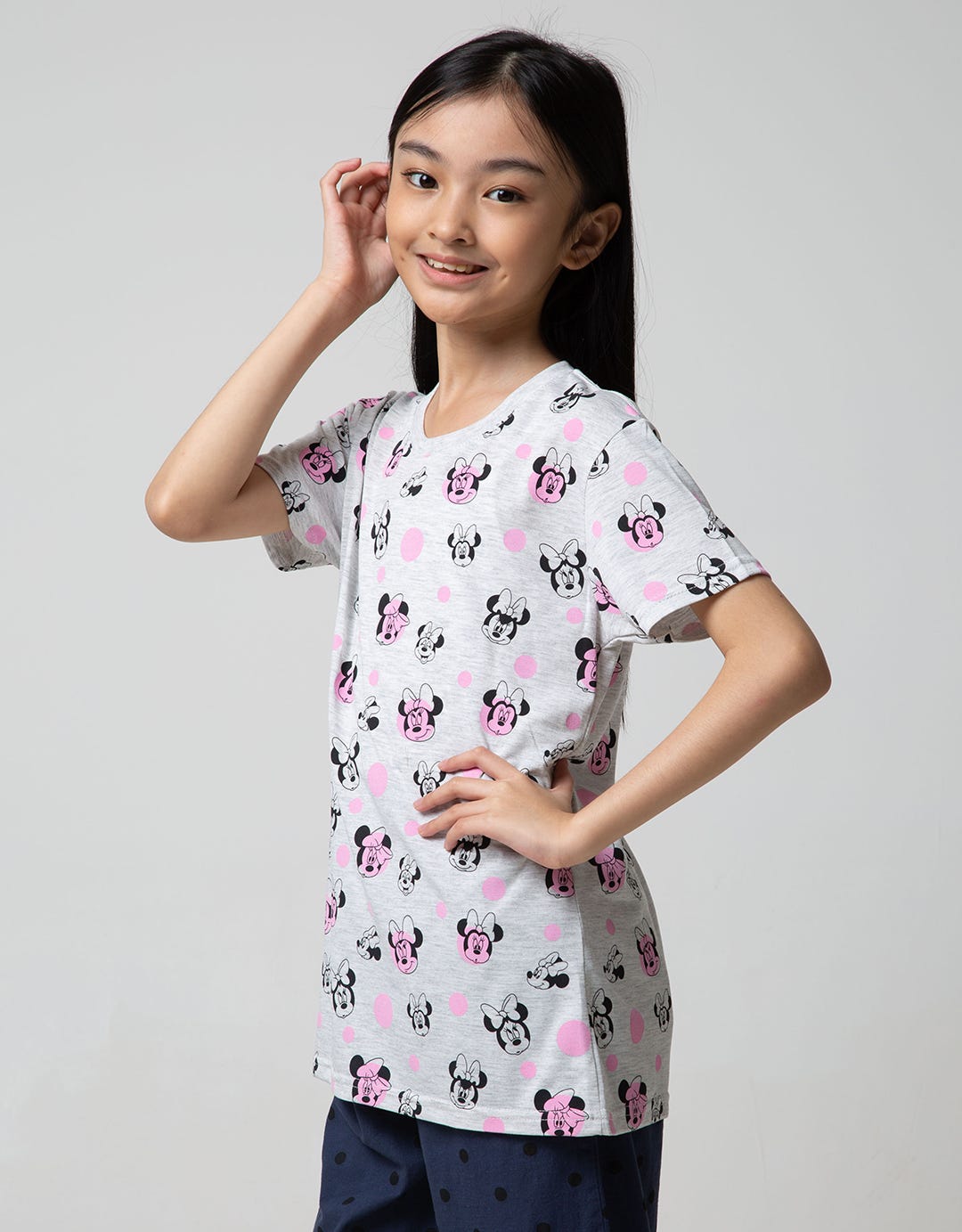 Disney Short Sleeve T-Shirt Basic Minnie Fullprint Polkadot