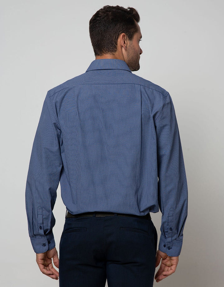 Cole Long Sleeve Shirt Check Regular Point Collar
