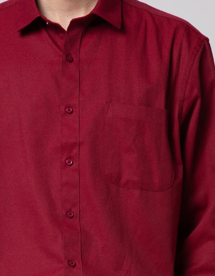 Cole Long Sleeve Shirt Solid Kn 1 Regular Point Collar