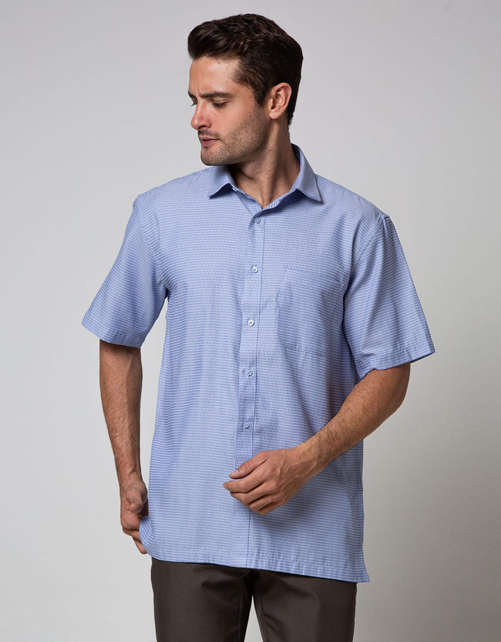 Cole Short Sleeve Shirt 302 Texture Regular Point Colla
