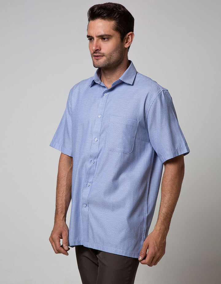 Cole Short Sleeve Shirt 302 Texture Regular Point Colla