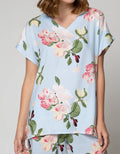 St. Yves Sleepwear Short Sleeve Pyjama Capri Blush Camelia