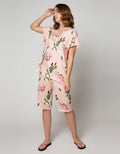 St. Yves Sleepwear Short Sleeve Pyjama Capri Blush Camelia