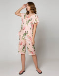 St. Yves Sleepwear Short Sleeve Pyjama Capri Blush Camelia