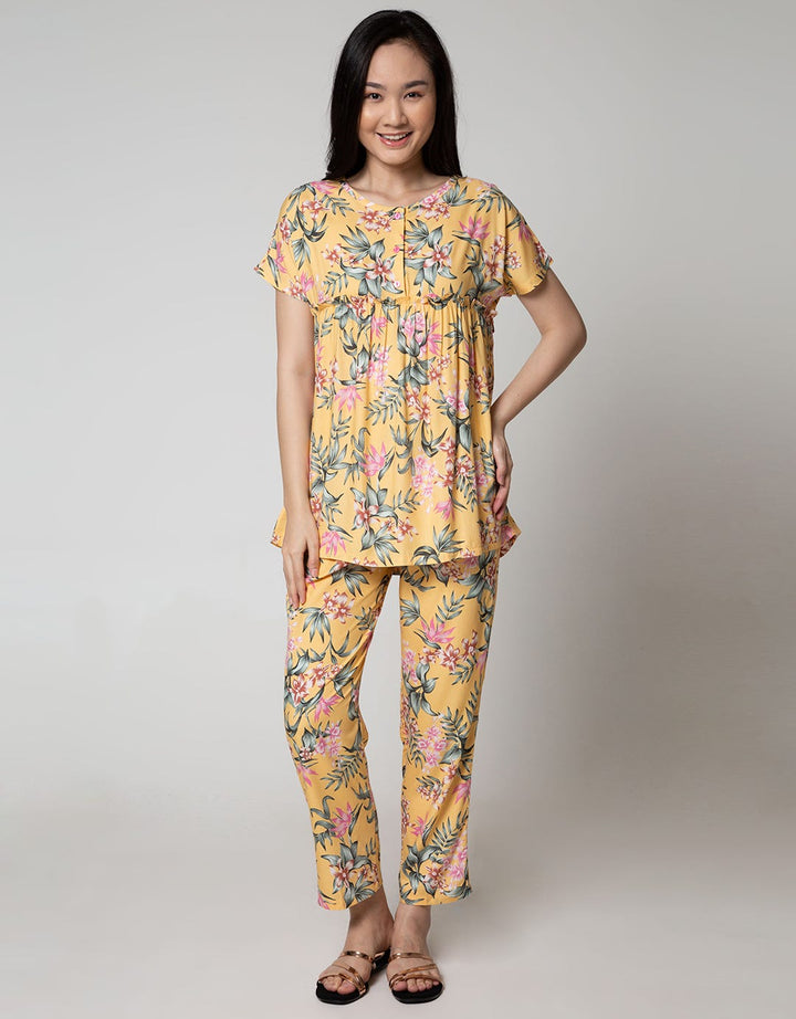 St. Yves Sleepwear Short Sleeve Midi Dress
