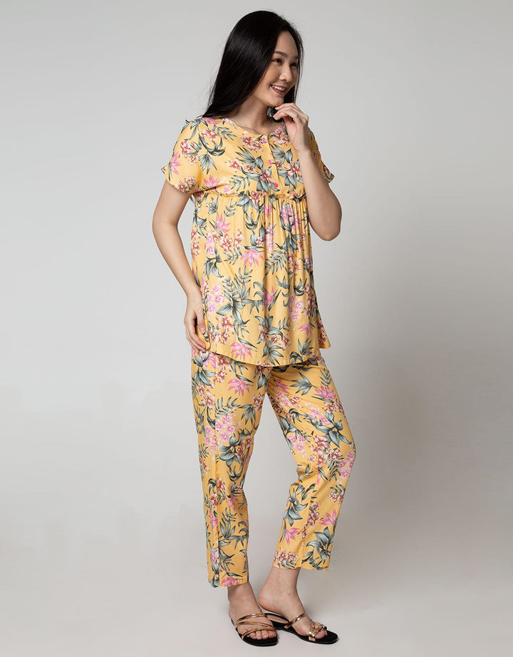 St. Yves Sleepwear Short Sleeve Midi Dress