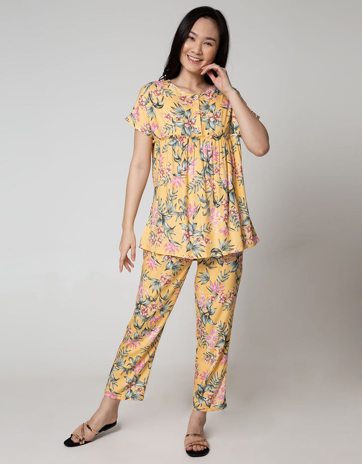 St. Yves Sleepwear Short Sleeve Midi Dress