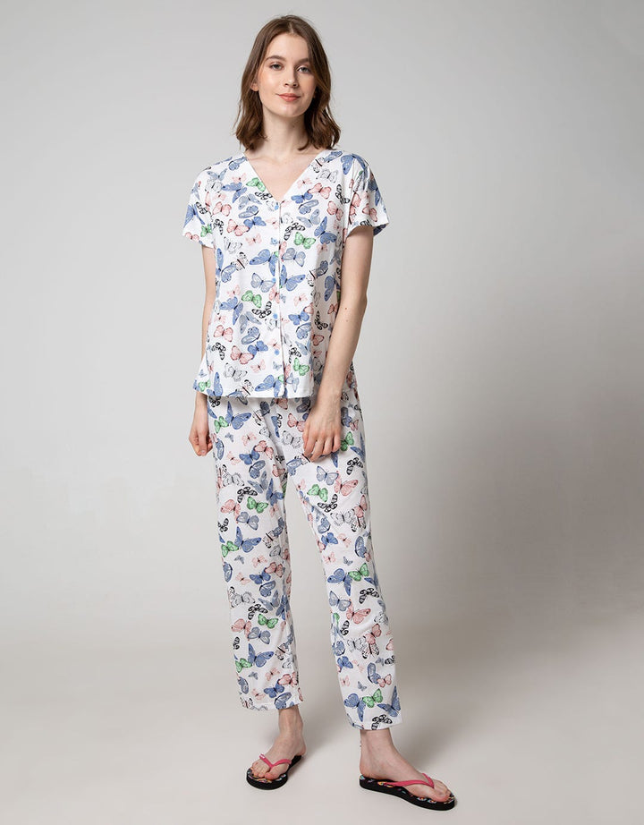 St. Yves Short Sleeve Pyjama Pants Color Butter