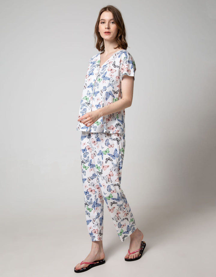 St. Yves Short Sleeve Pyjama Pants Color Butter