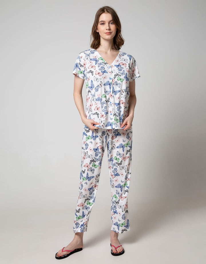 St. Yves Short Sleeve Pyjama Pants Color Butter