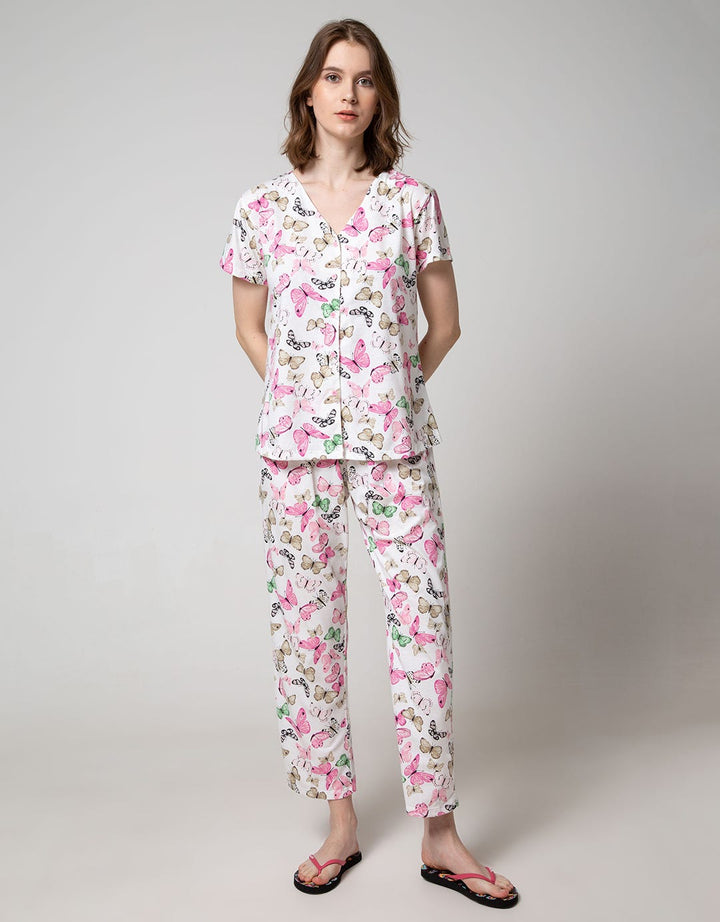 St. Yves Short Sleeve Pyjama Pants Color Butter