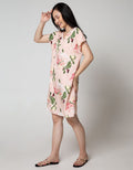 St. Yves Sleepwear Ss Midi Dress Blush Camelia