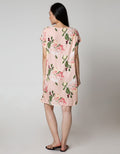 St. Yves Sleepwear Ss Midi Dress Blush Camelia