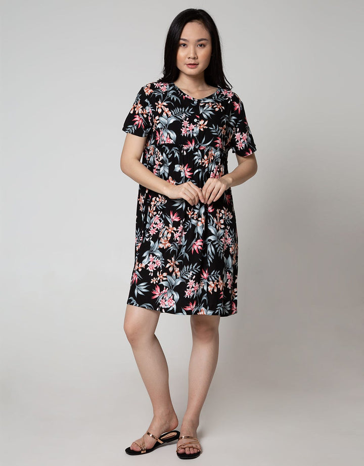 St. Yves Sleepwear Short Sleeve Midi Dress