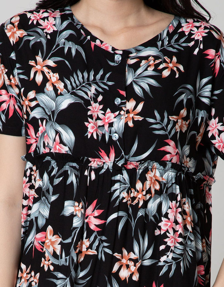 St. Yves Sleepwear Short Sleeve Midi Dress