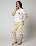 Disney Pajama Capri Mickey Flower
