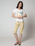Disney Pajama Capri Mickey Flower
