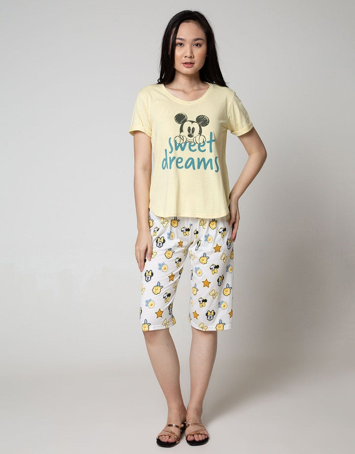 Disney Pajama Capri Mickey Sweet Dream