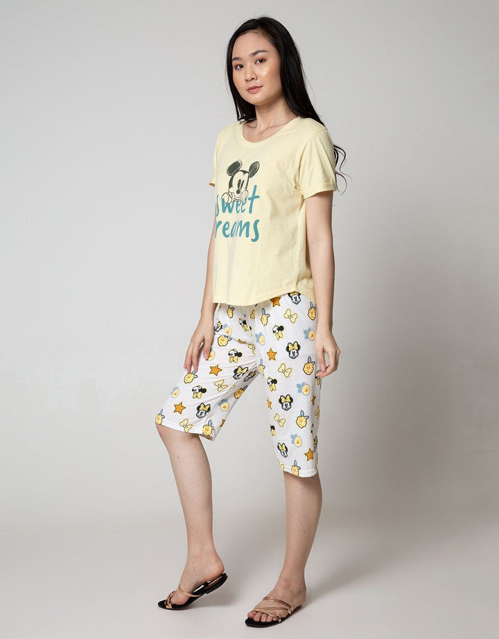 Disney Pajama Capri Mickey Sweet Dream