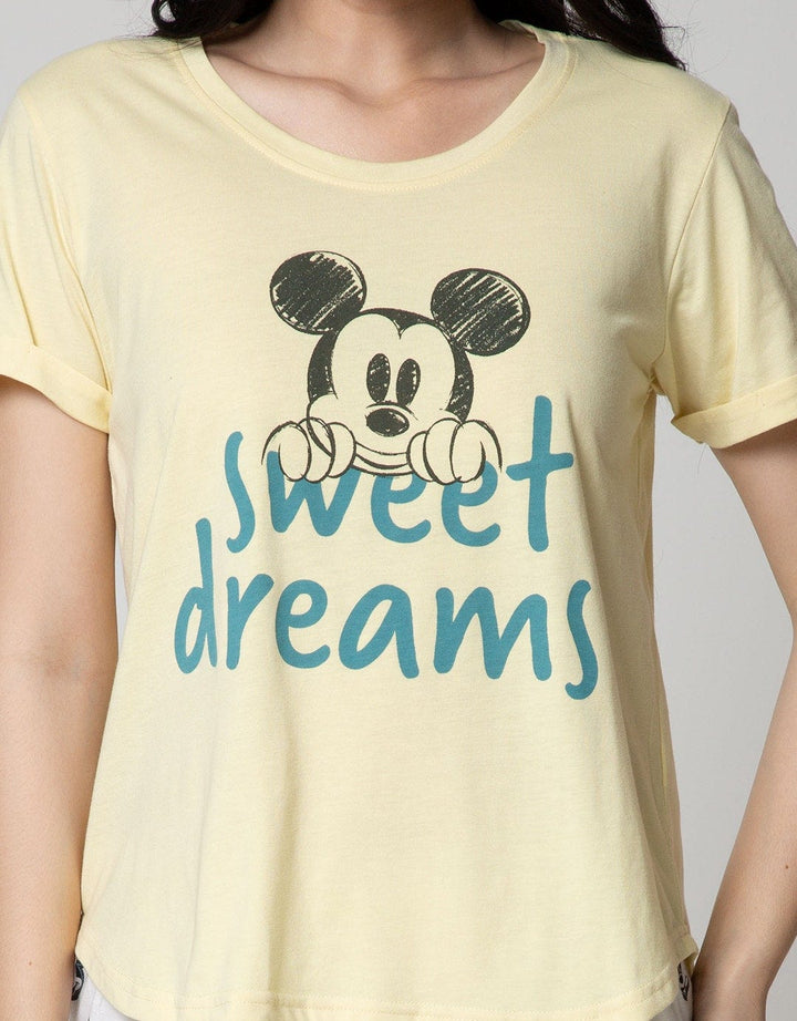 Disney Pajama Capri Mickey Sweet Dream