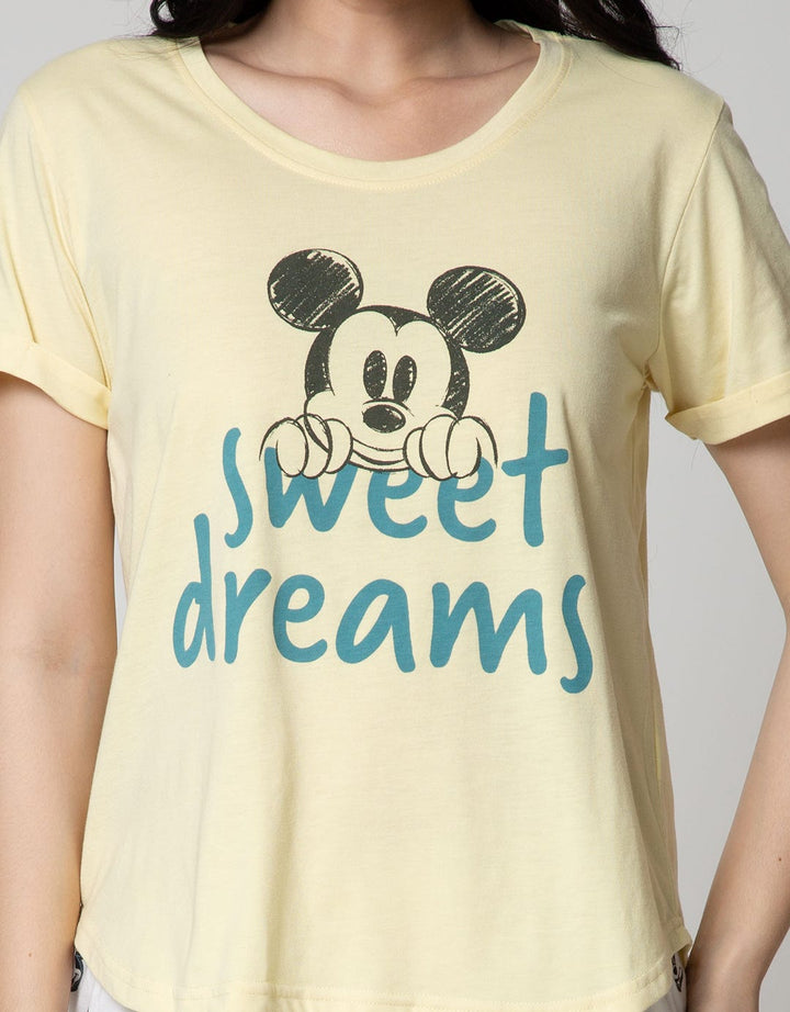 Disney Pajama Capri Mickey Sweet Dream