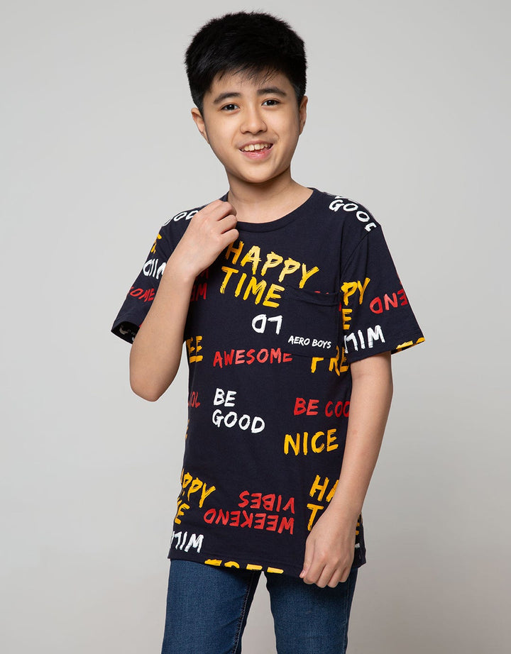 Aero Ss T-Shirt Fullprint Regu Happy Time