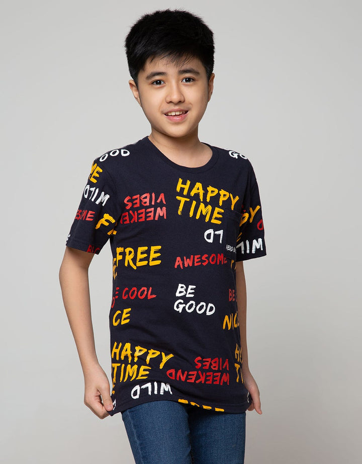 Aero Ss T-Shirt Fullprint Regu Happy Time