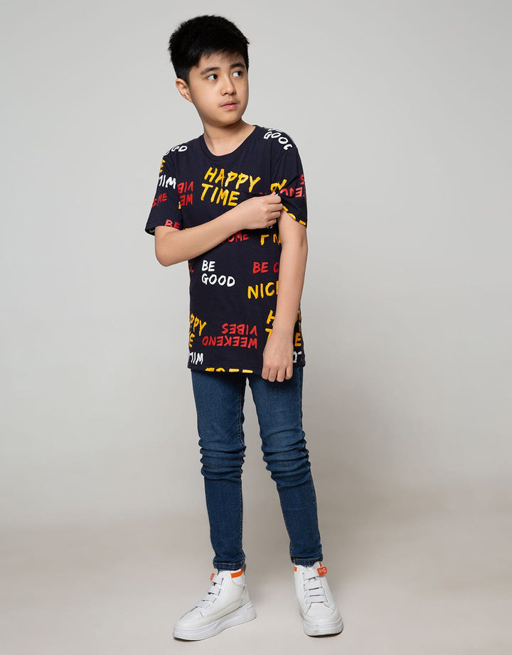 Aero Ss T-Shirt Fullprint Regu Happy Time