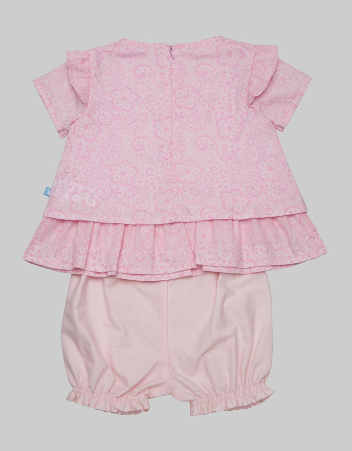 Pipiniko Top Bottom Set Blues Bunga Pita