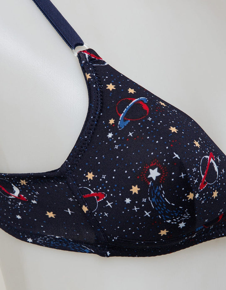 Nevada Underwear Non Push Up Regular Bra Print Star And Planet