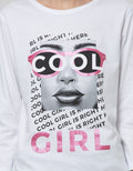 T Zone Long Sleeve T-Shirt Photoprint Cool Girly