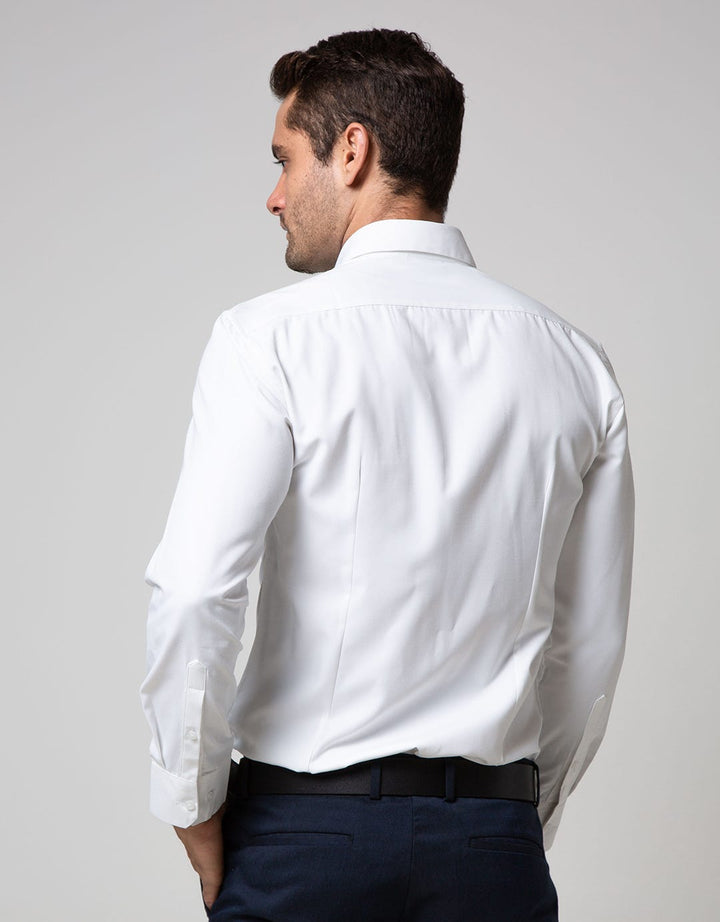Stanley Adams Long Sleeve Shirt 312 Solid Slim Spread Collar
