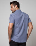 Stanley Adams Short Sleeve Shirt 314 Check Slim Point Collar