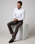 Stanley Adams Oxford Slim White Point Collar Shirt