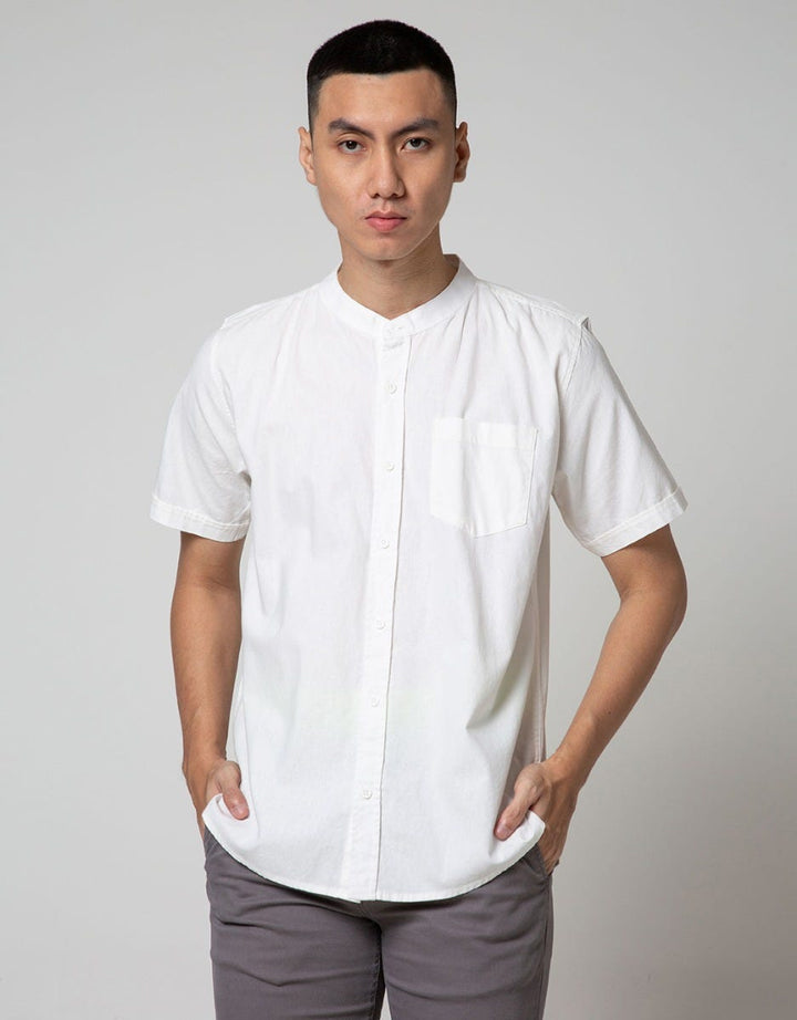 Nevada Short Sleeve Koko Linen Look Shanghai Collar