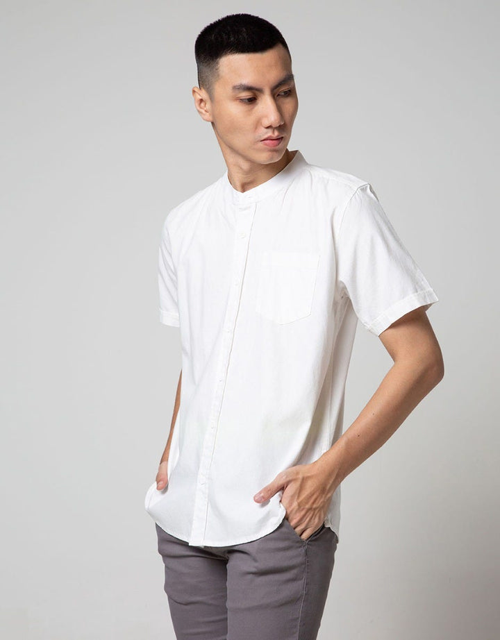 Nevada Short Sleeve Koko Linen Look Shanghai Collar