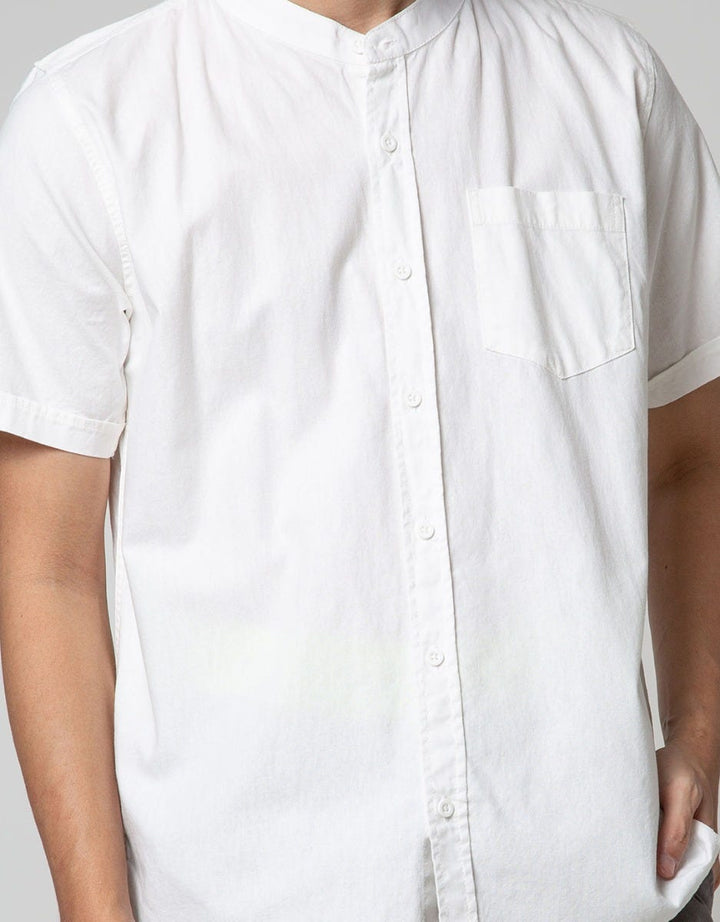 Nevada Short Sleeve Koko Linen Look Shanghai Collar