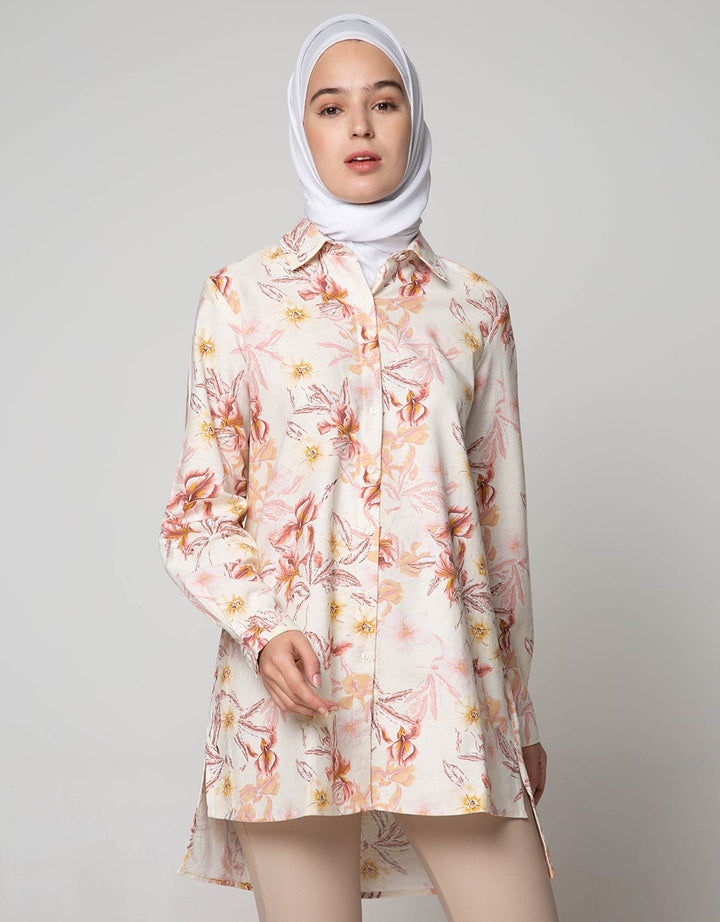 Annisa Long Sleeve Shirt Flo Slub Top