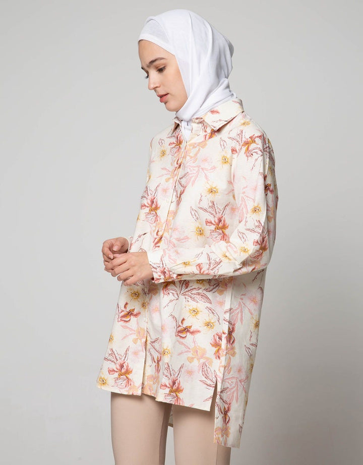 Annisa Long Sleeve Shirt Flo Slub Top