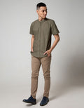Nevada Short Sleeve Koko Linen Look Shanghai Collar