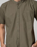 Nevada Short Sleeve Koko Linen Look Shanghai Collar